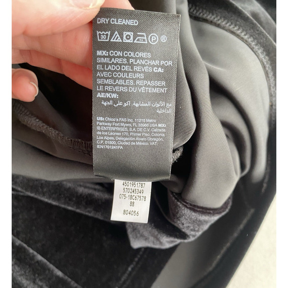 Chicos Travelers Shirt Womens Size 20/22 Black Velvet Tank Top NEW WITH TAGS - Picture 5 of 8